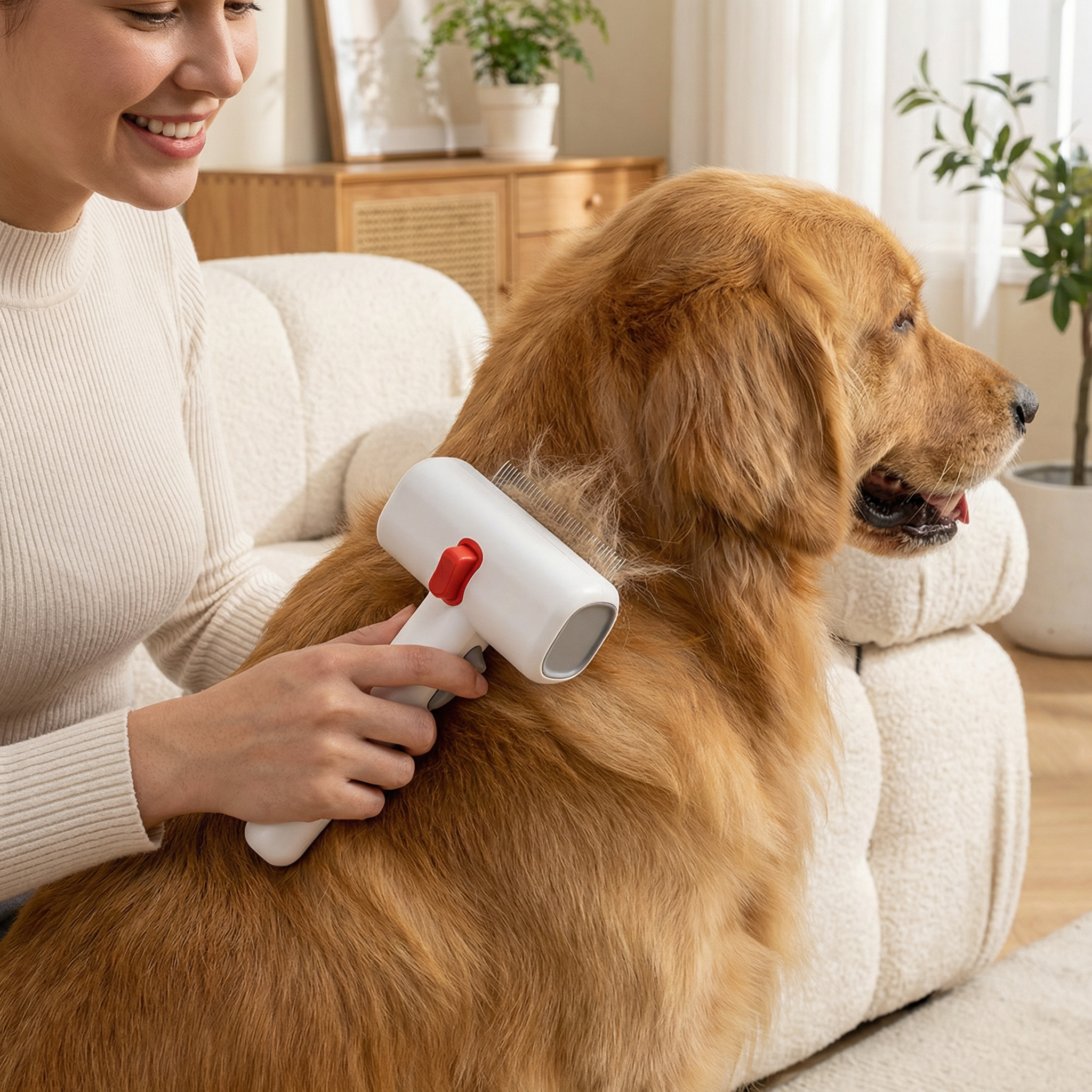 The Sleek - 2-in-1 Grooming Brush by Pawhaven