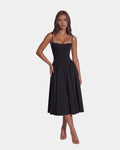 Francesca twill midi dress, studio