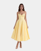 Selene satin corset midi dress, studio