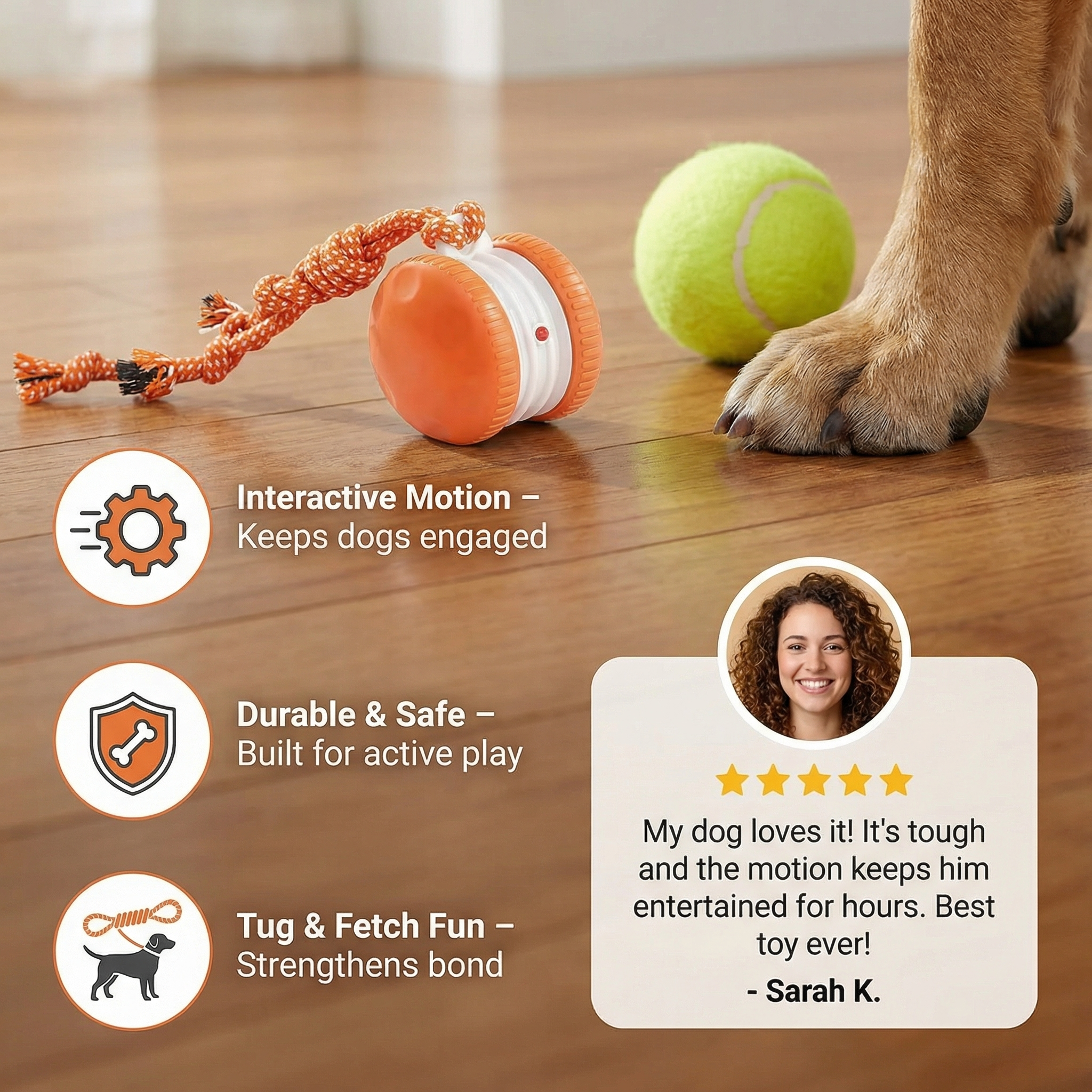 The Tug motion ball detail